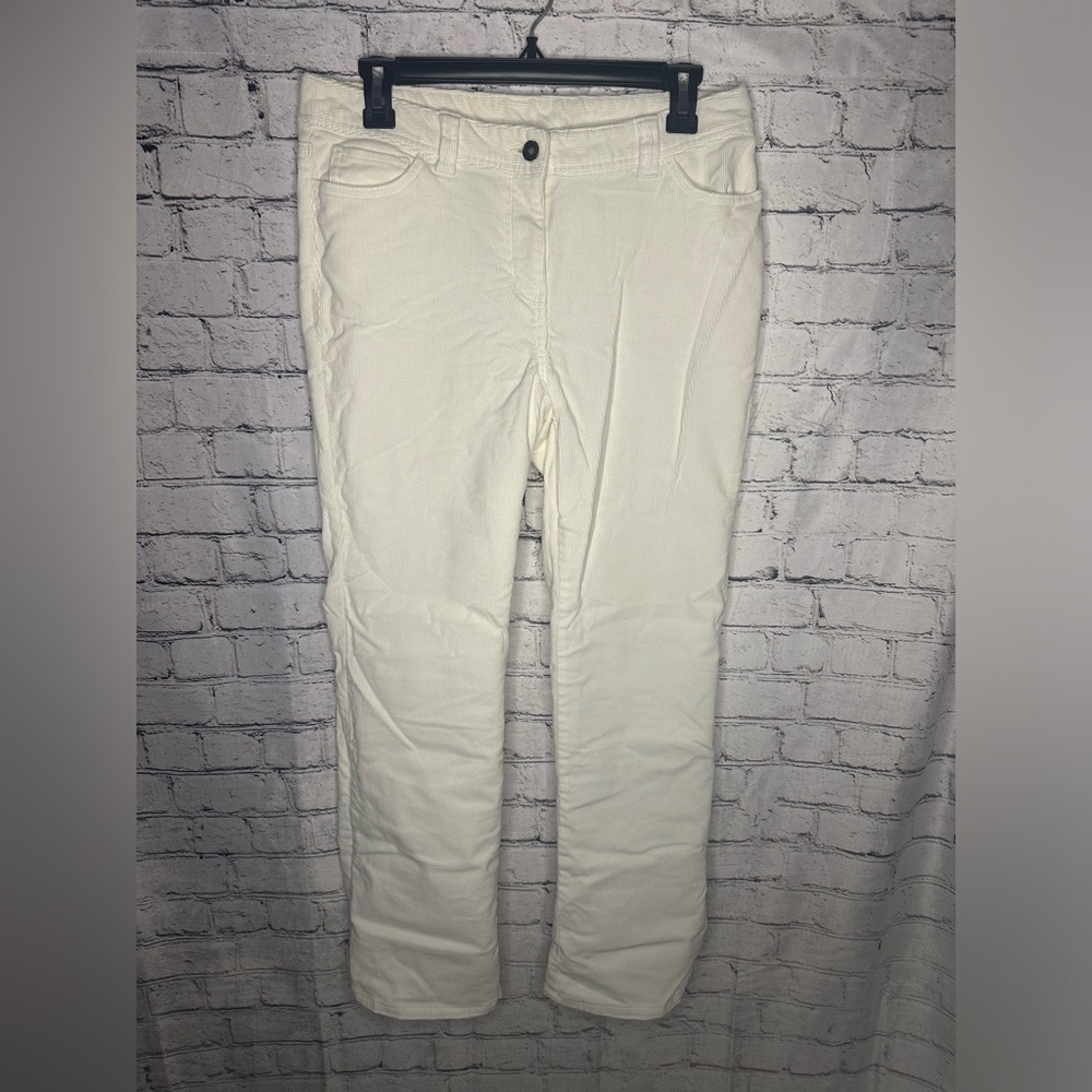 Style & Co Corduroy White Petit 8 Pants jeans Straight leg